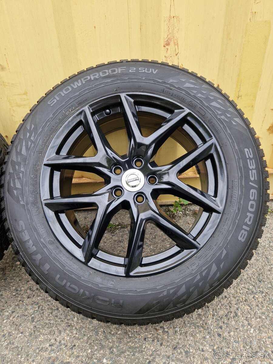 5x108 r18 kolesa disky volvo XC60 xc60 alu čierne 235 60 18