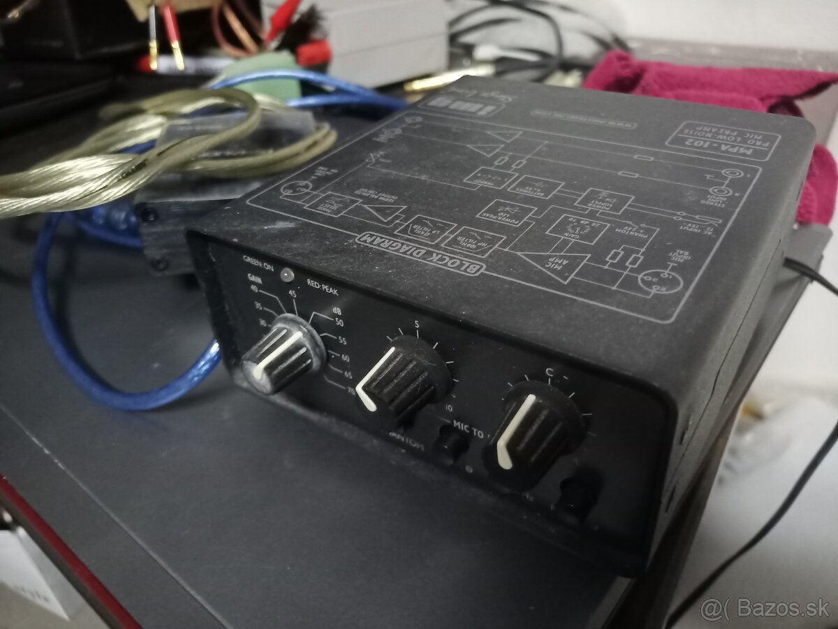 Monacor mikrofónovy preamp MPA-102