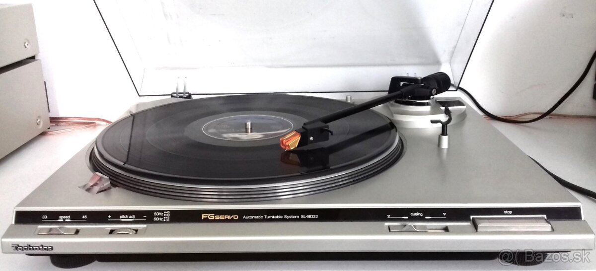 Gramofon TECHNICS SL-BD22, stroboskop, FG SERVO, Japan, AG05