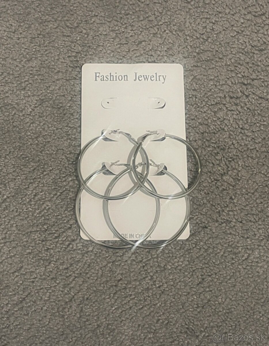 Strieborne nausnice (kruhy)