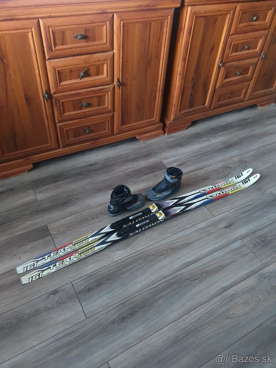Predam bezkovy set,SALOMON,161 cm,SNS,c.36,supiny