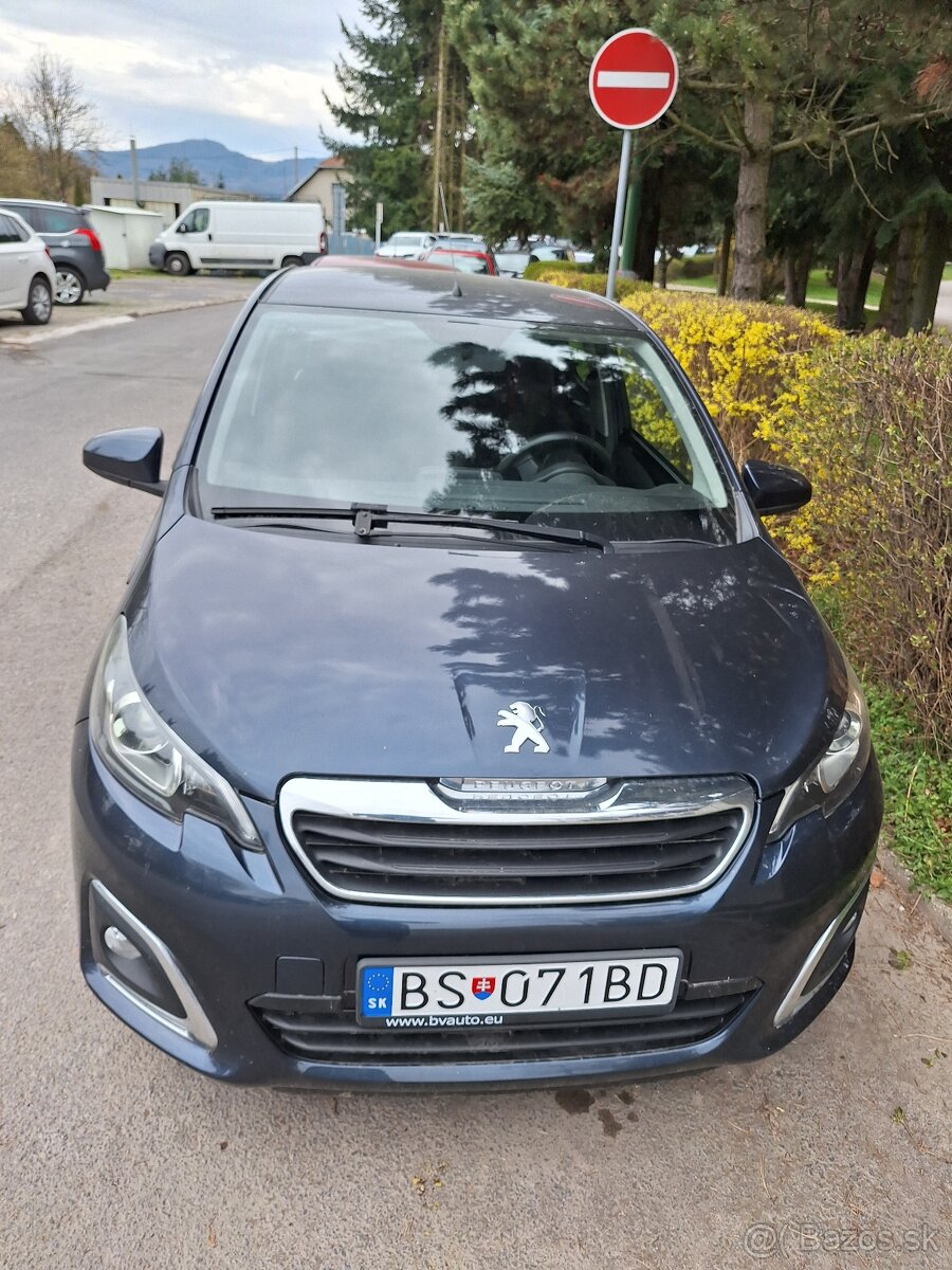 Predám Peugeot 108 rv 2015 1.2i 64kw