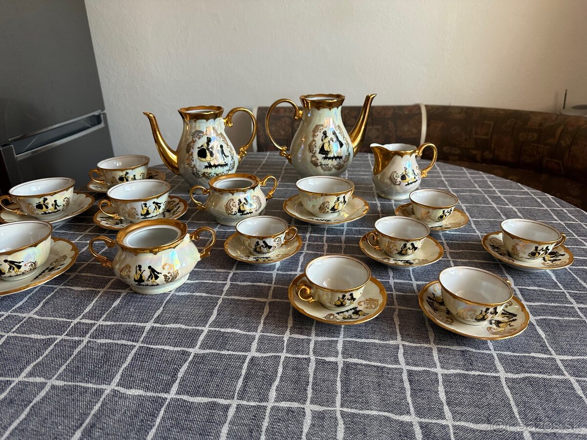 Porcelánový kávový/čajový zberatelsky set Jugoporcelan
