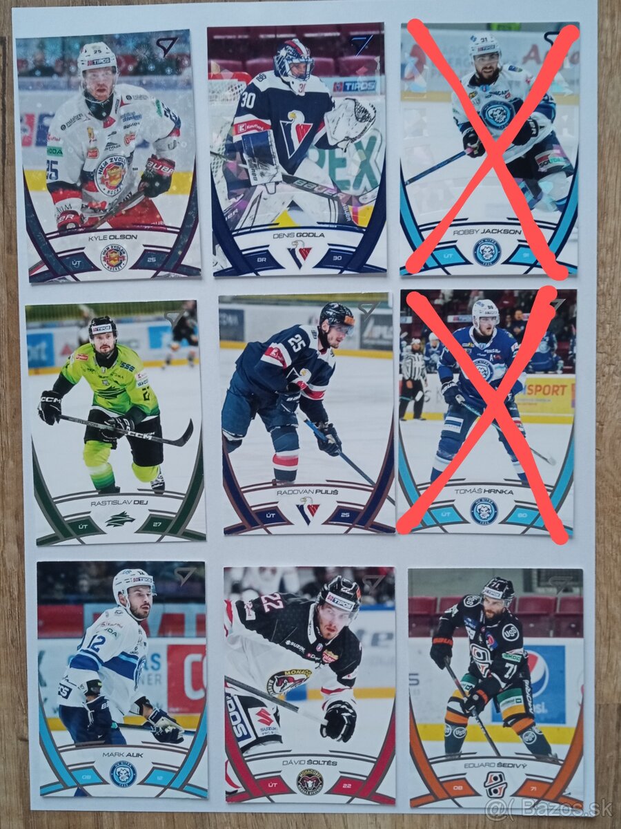Predám hokejové kartičky Tipos Extraliga