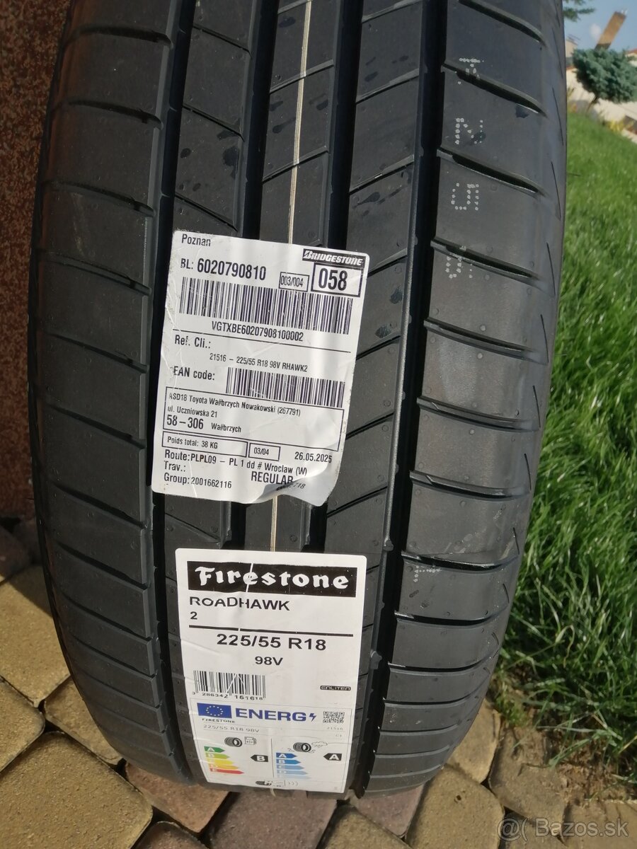 Letné pneumatiky 225/55 R18 FIRESTONE
