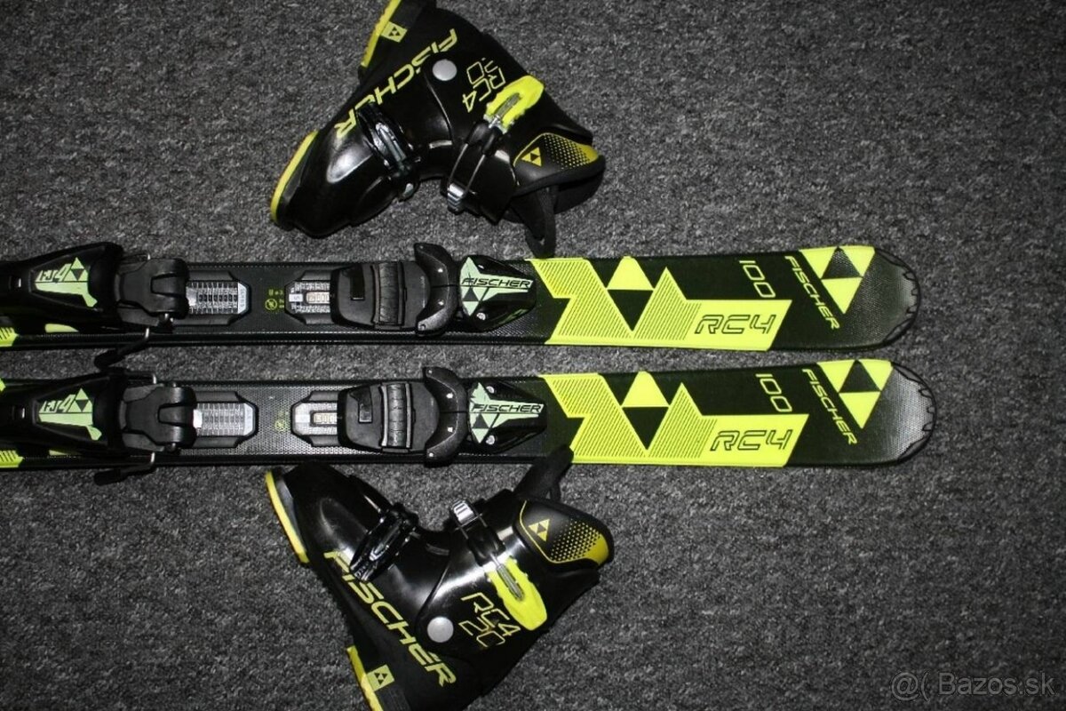 detské lyže Fischer Rc 4 100 cm , hadia koža
