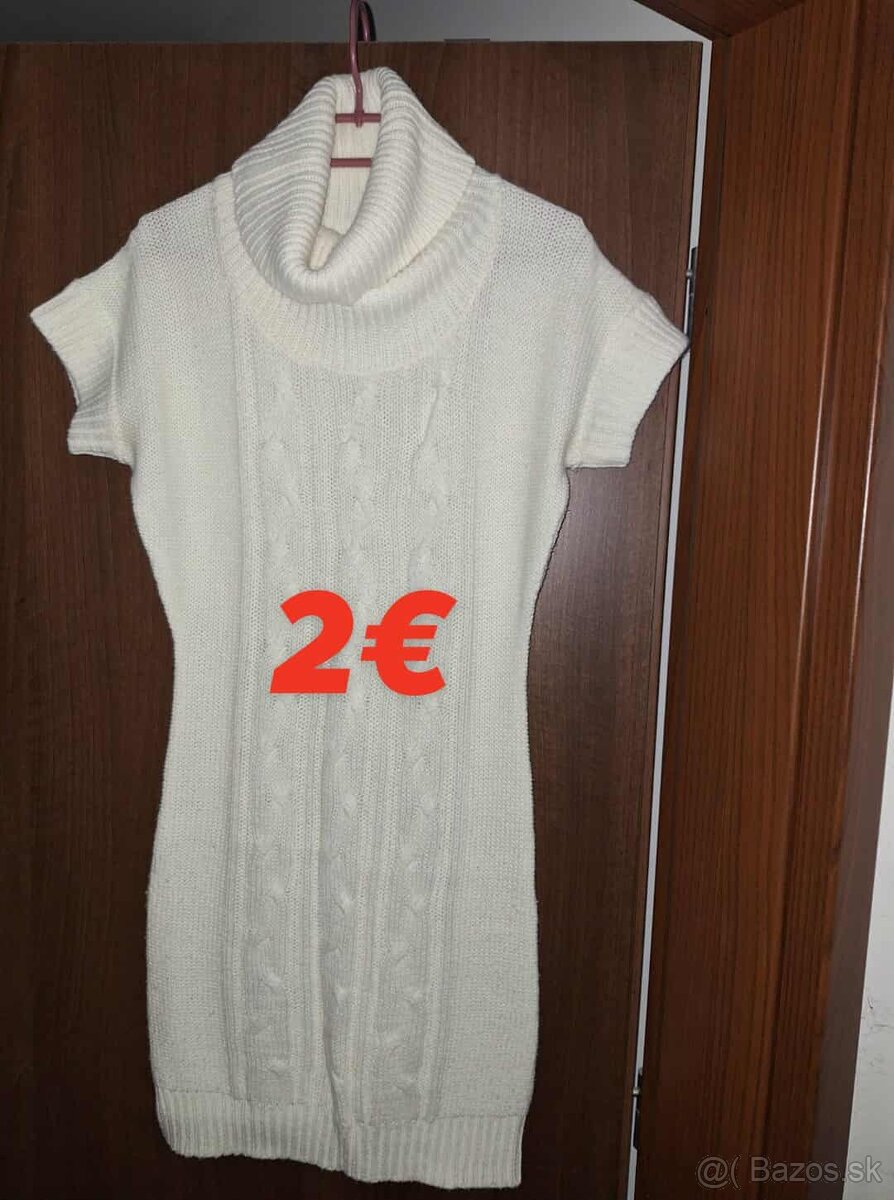 Rolákové pletené šaty