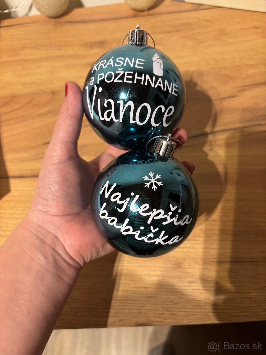 Personalizované vianočné gule