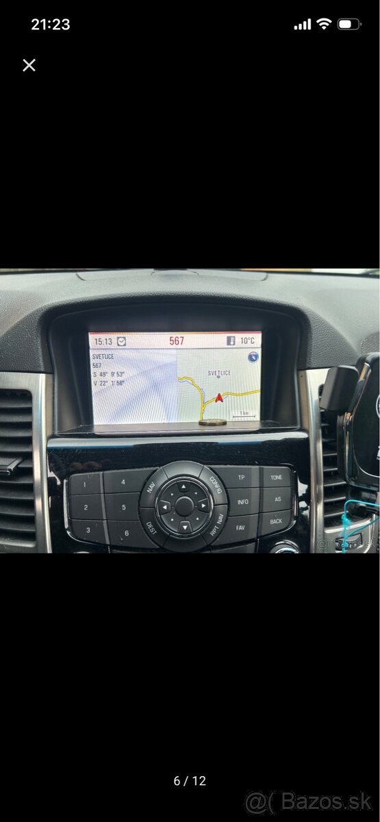 Chevrolet Cruze autorádio kúpim
