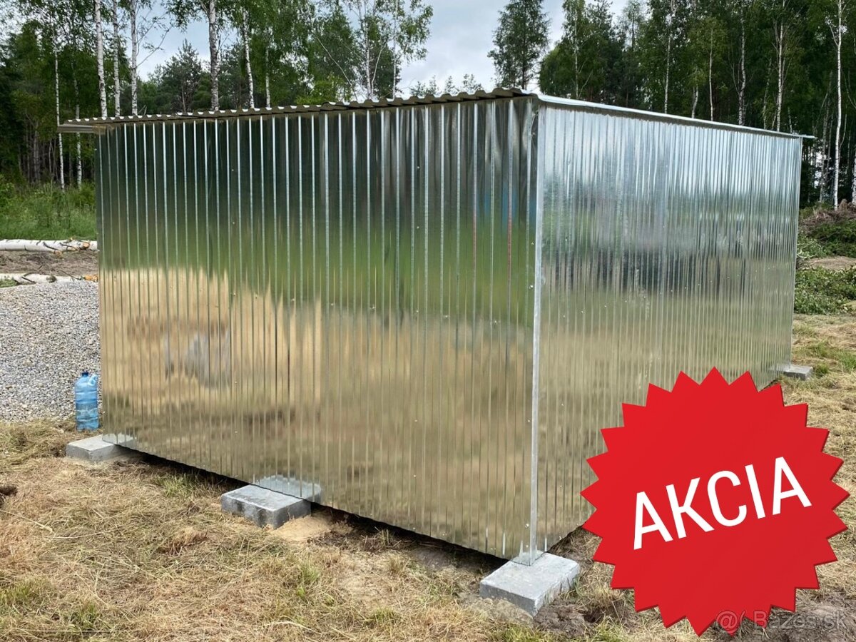 Plechová garáž montáž DOPRAVA zdarma po celom Slovensku