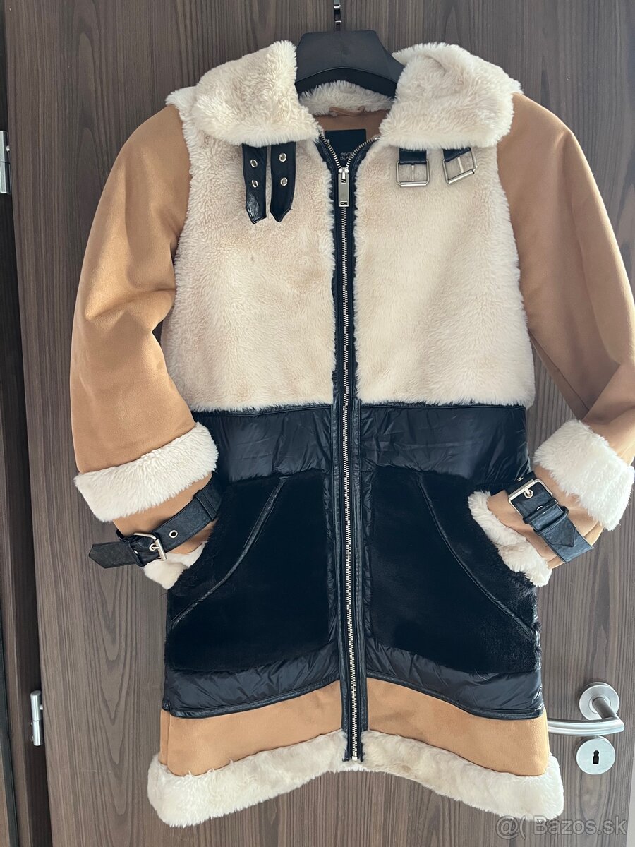 Športovo - elegantná kožušinová bunda - nová s visačkami