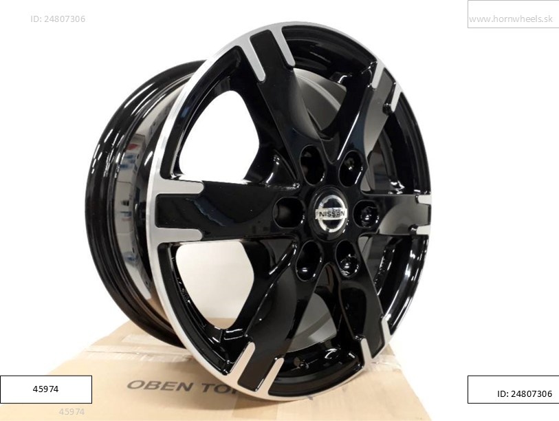 Nissan Navara alu disky 7J 6x114,3 R16 ET45 1215