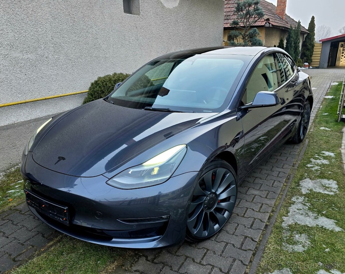 TESLA MODEL 3 PERFORMANCE FACELIFT BLACK PACKET PERFORMANCE