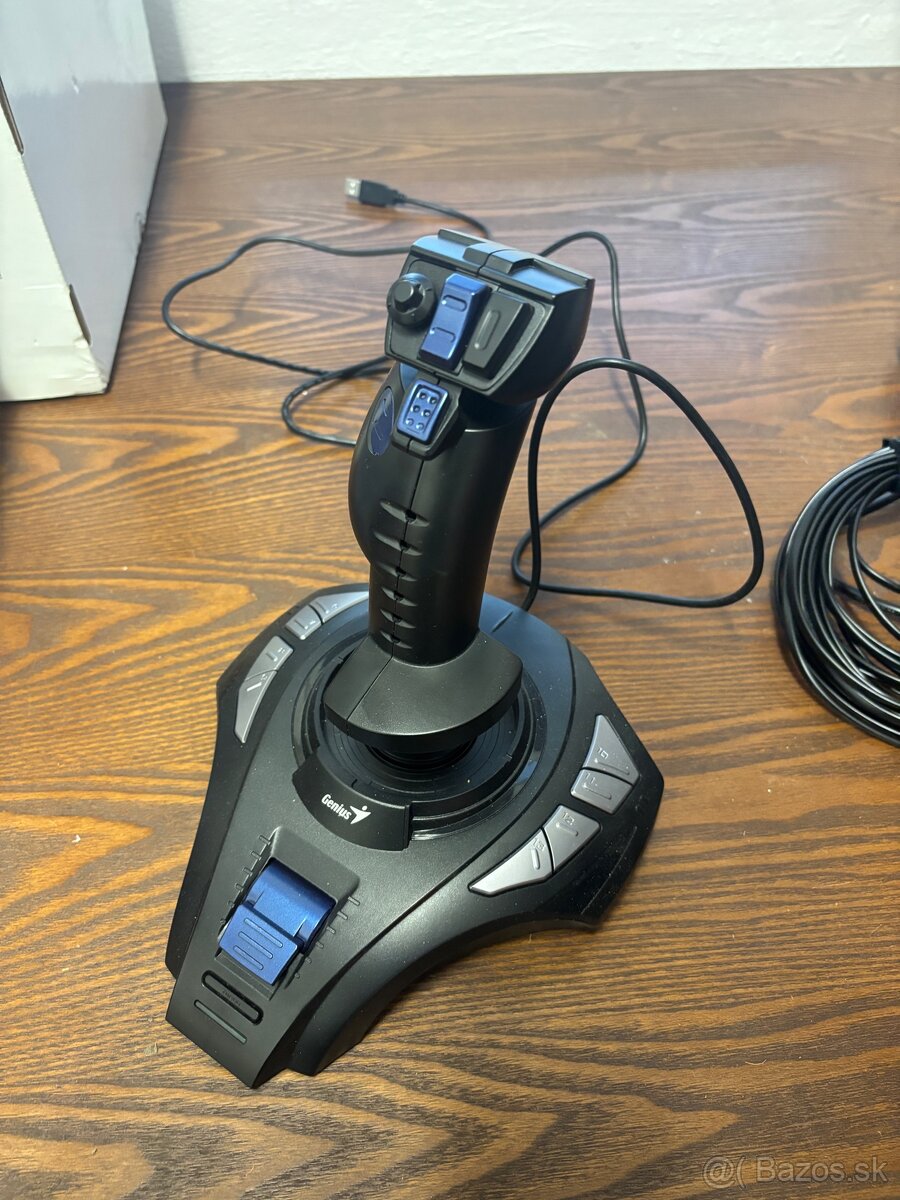 Genius Metal Strike 3D Joystick for PC (Black/ Blue)