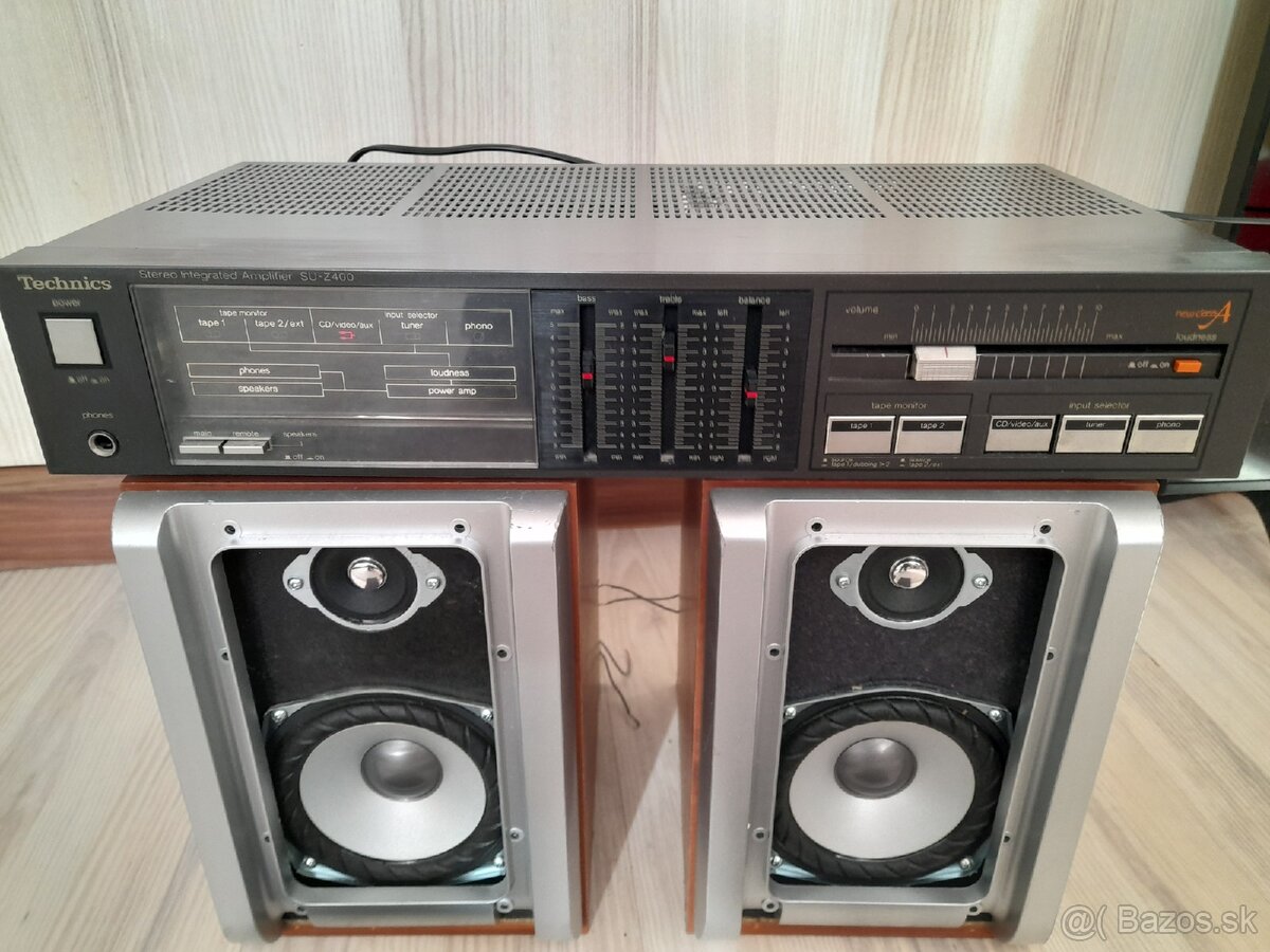 Technics zosilňovač a Sony reproduktory