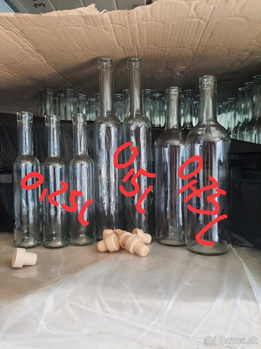Sklenene flase 0,5l