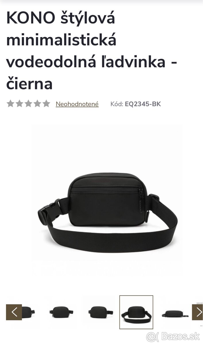 Kono čierna vodeodolná ľadvinka