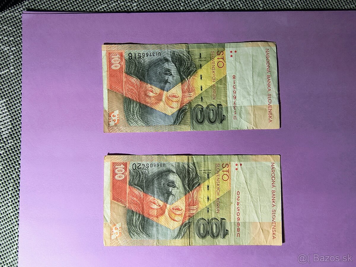 100 korún slovenskych