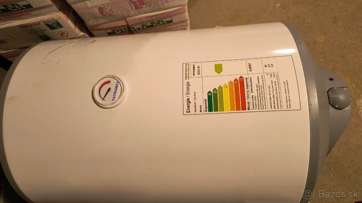 Tatramat EOV 81, Bojler, Elektrický ohrev vody