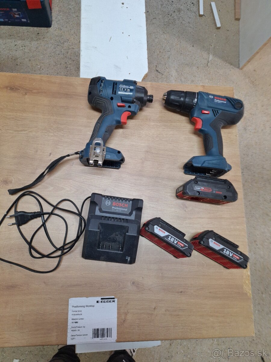 Bosch sada aku skrutkovač+rázový utahovák