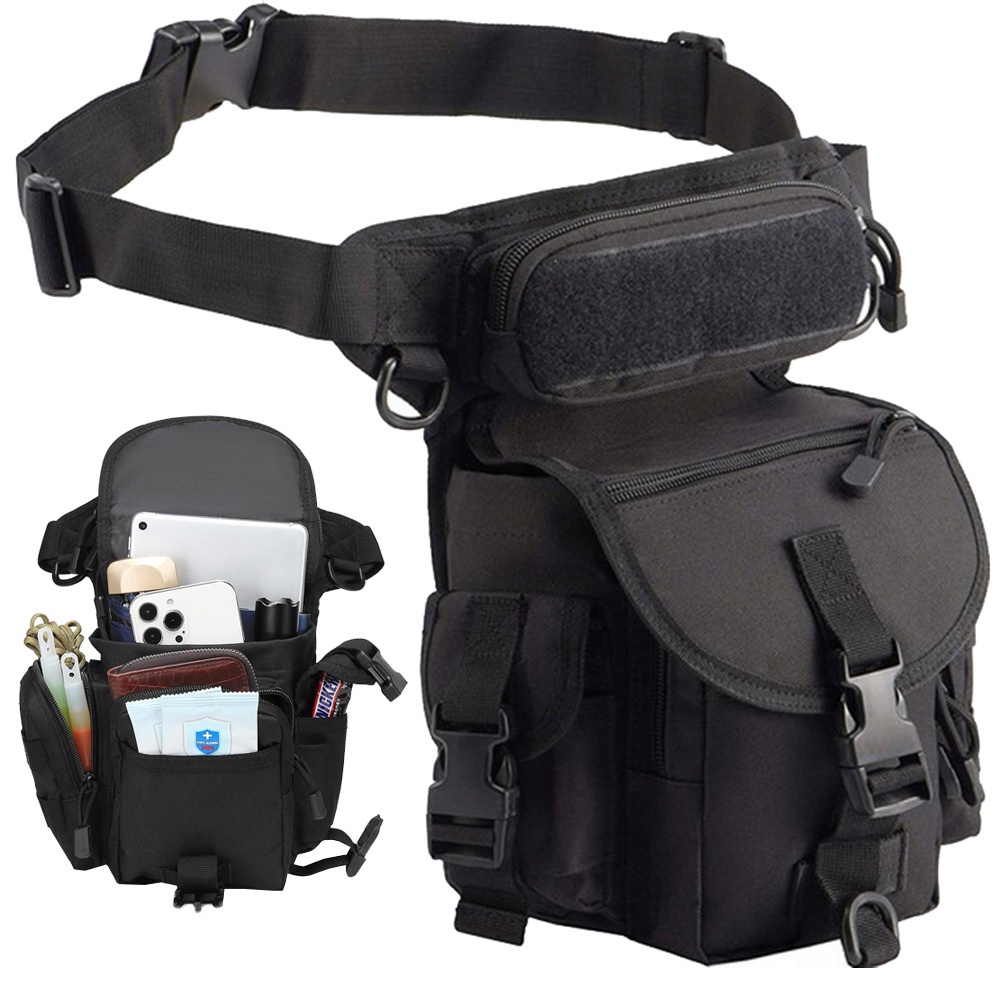 Taktická taška bedrová čierna