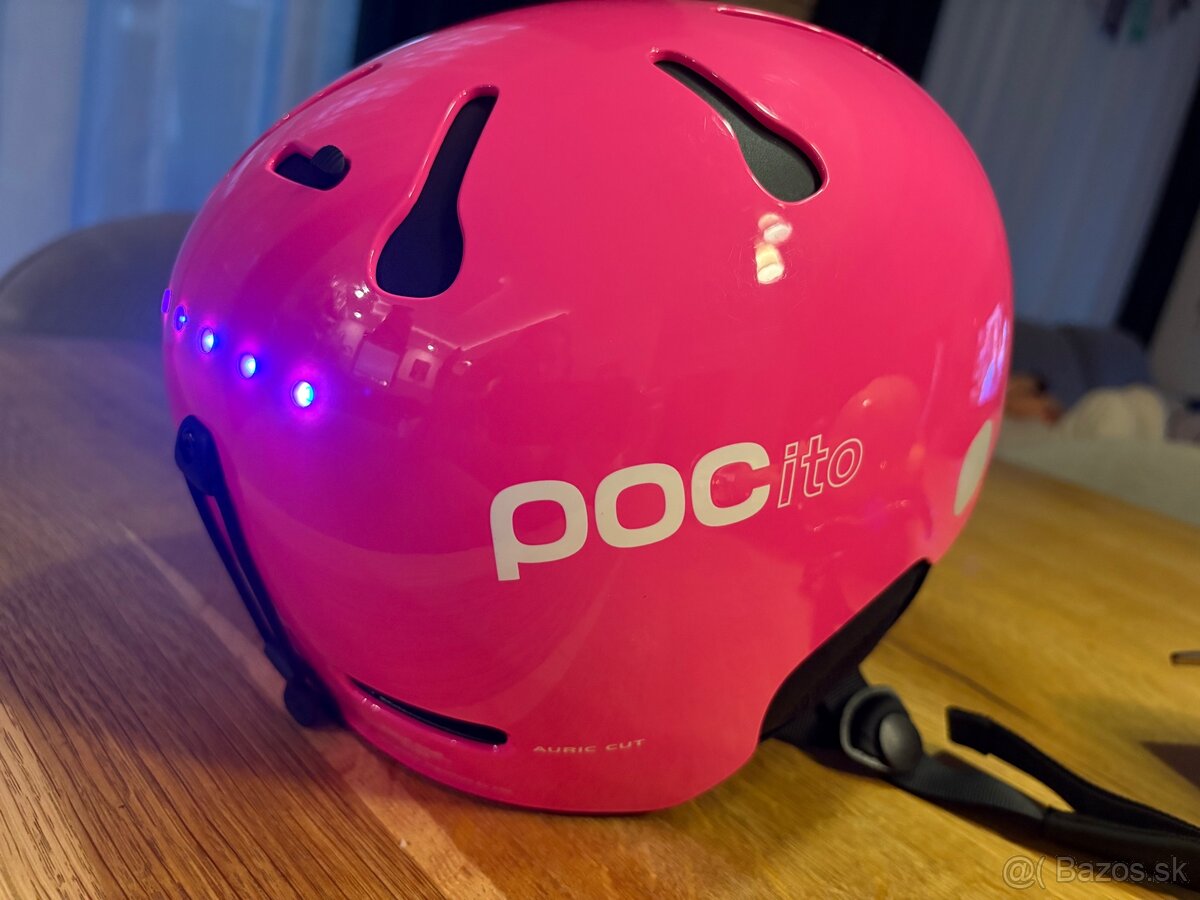 POC helma s led svetielkami do hmly