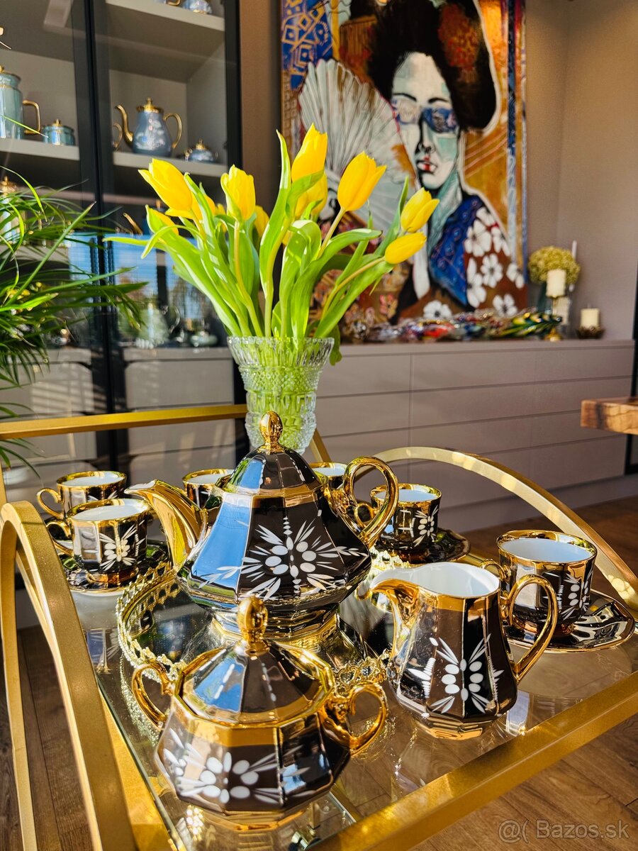 ArtDeco porcelánová súprava Valaská Belá Krištáľ