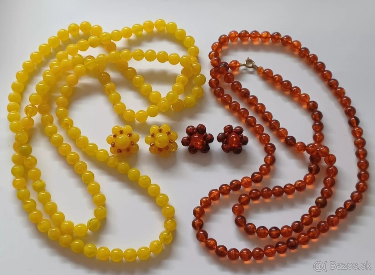 Predame 2ks sada nahrdelnikov a klipsne naušnice