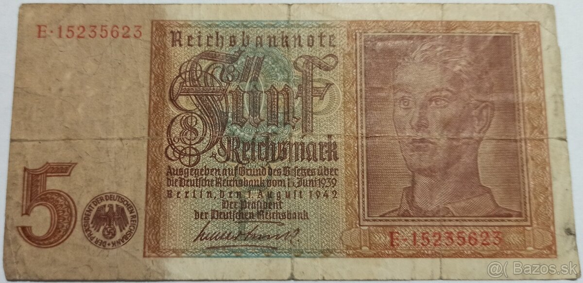 Bankovka z roku 1939