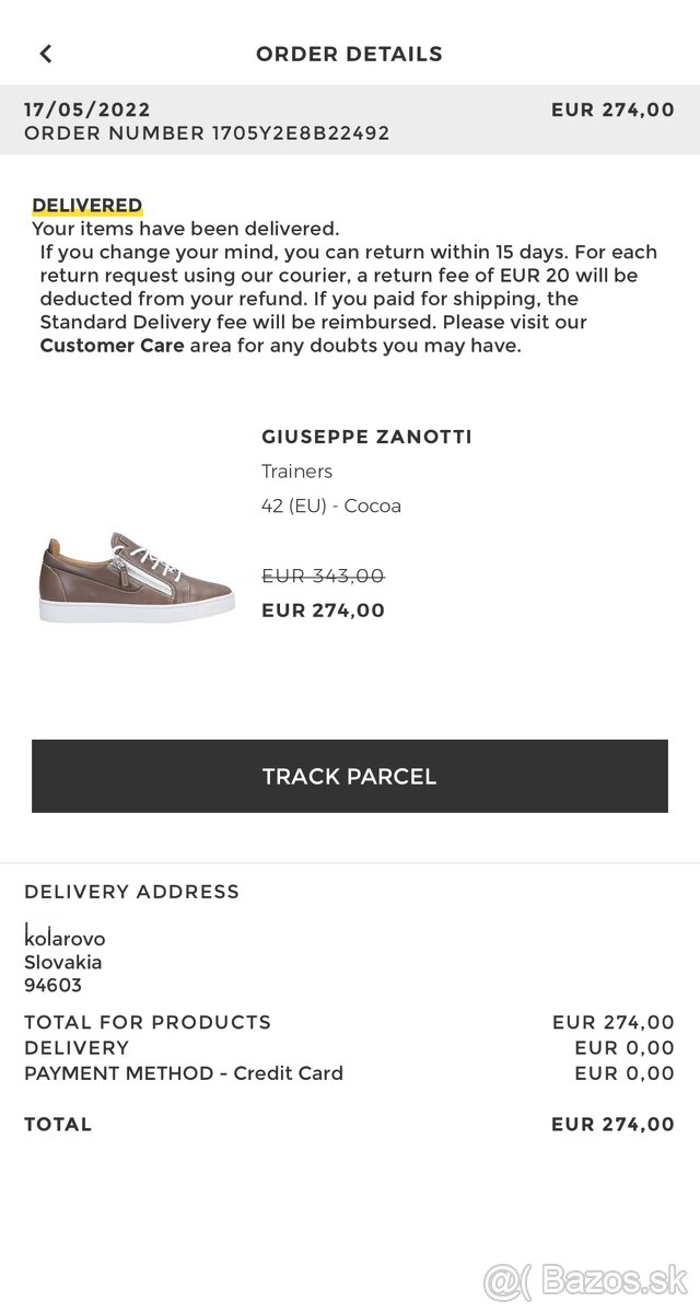 Predám topánky Originál GIUSEPPE ZANOTTI