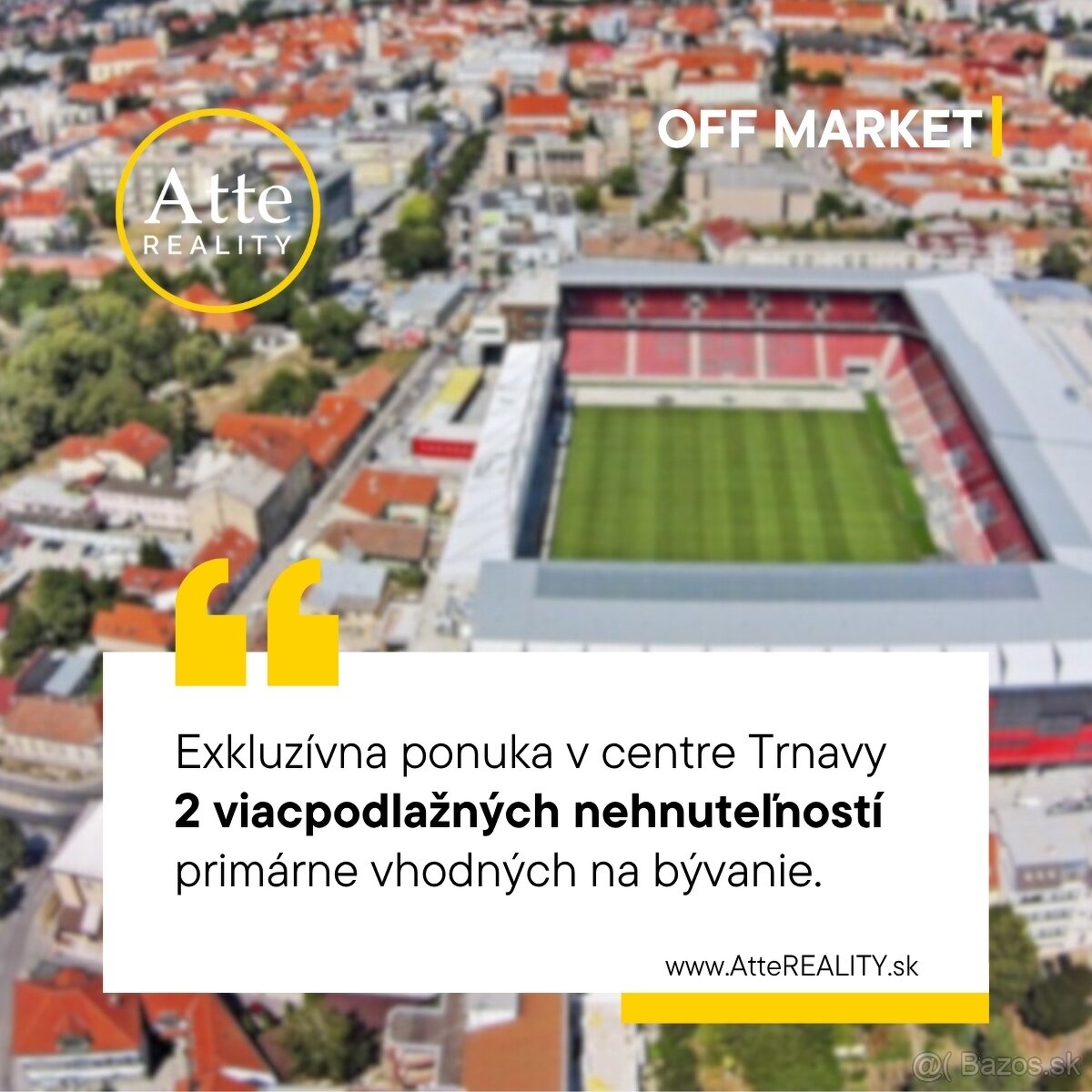 Exkluzívna ponuka v centre Trnavy 2 nehnuteľnosti
