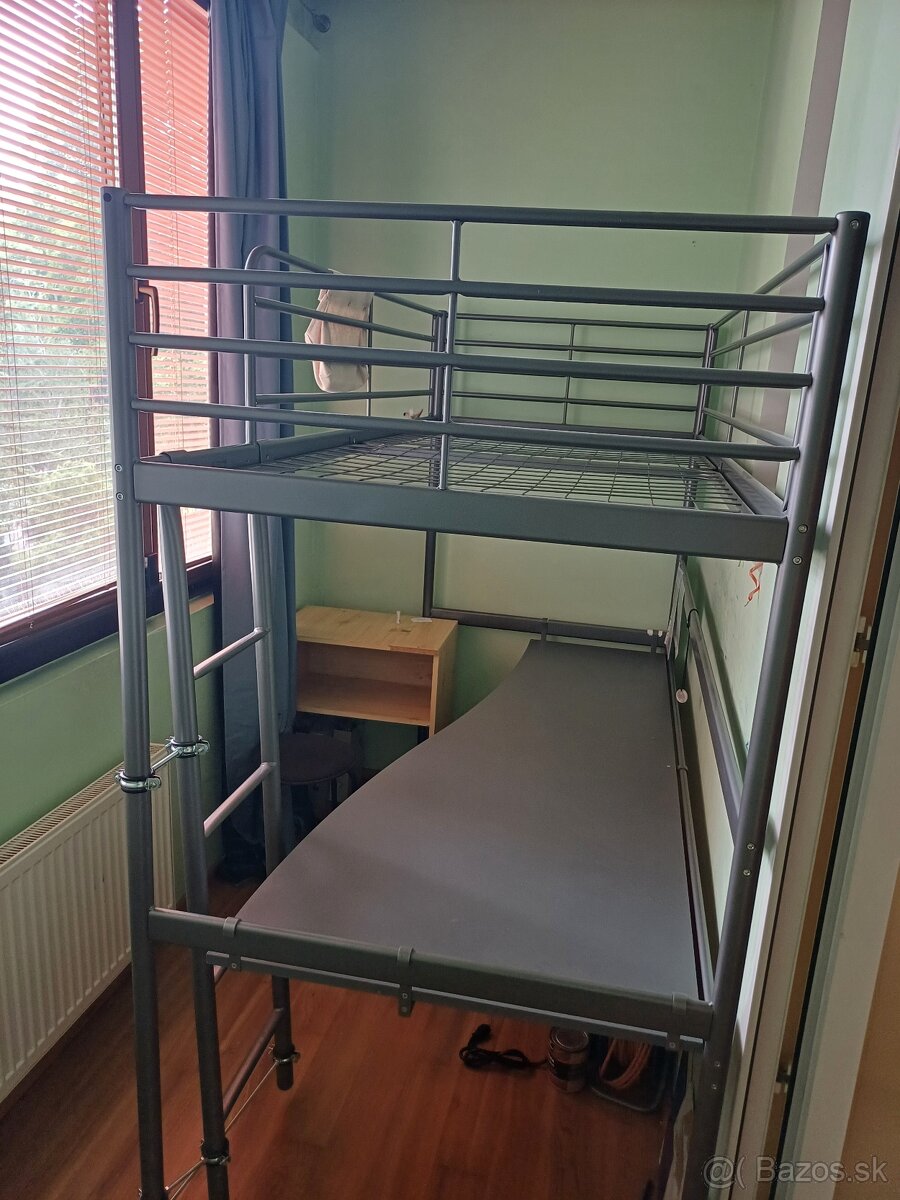 Predam postel + stol Ikea svarta