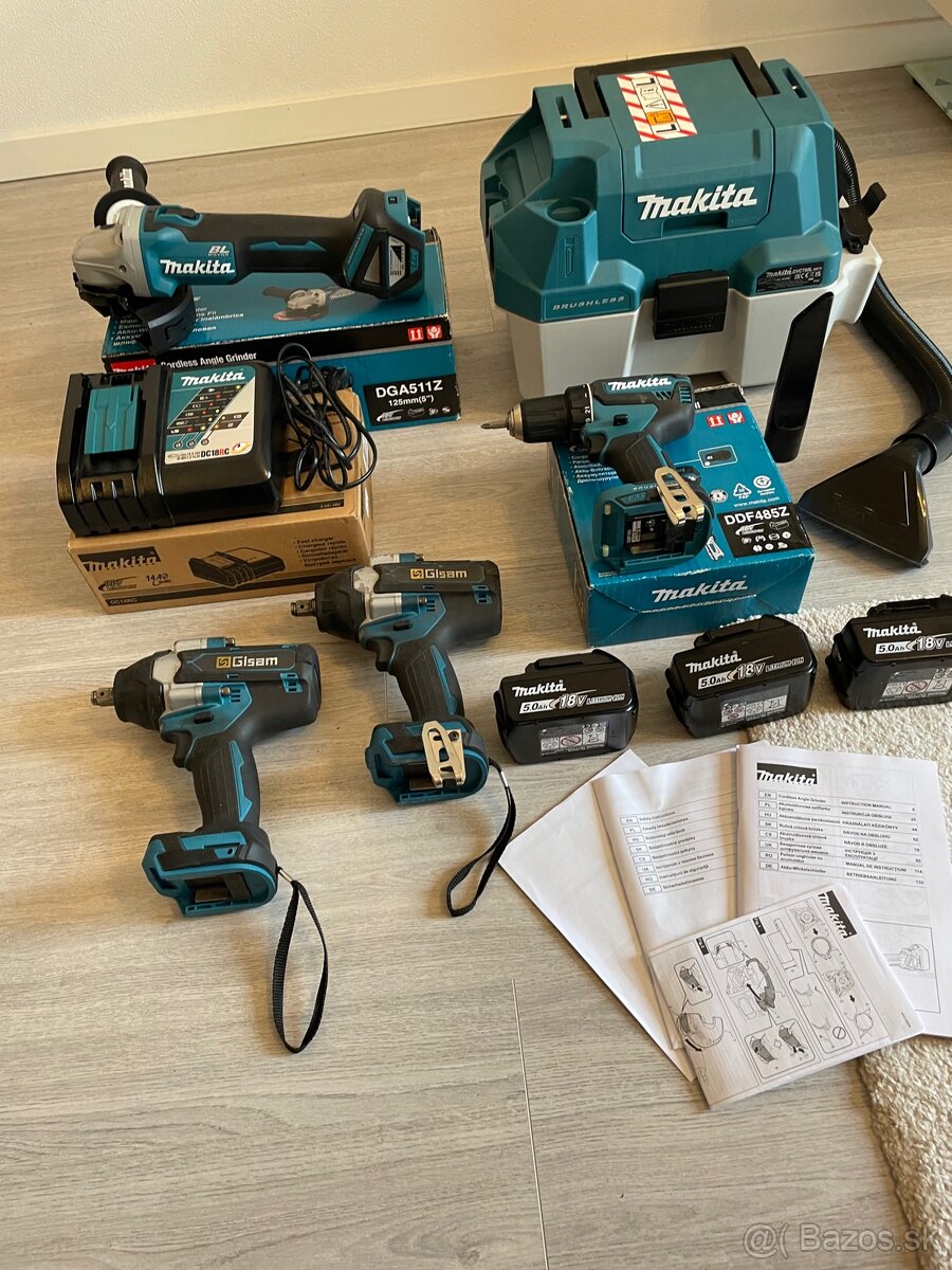 MAKITA 18V LXT Aku NÁRADIE + BATERKY A NABÍJAČKA