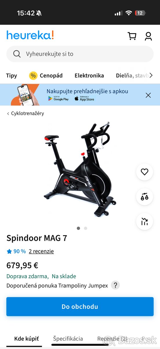 Spinning bicykel