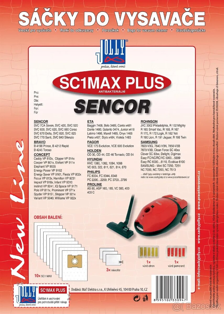 Vrecká do vysávača SC1MAX Plus