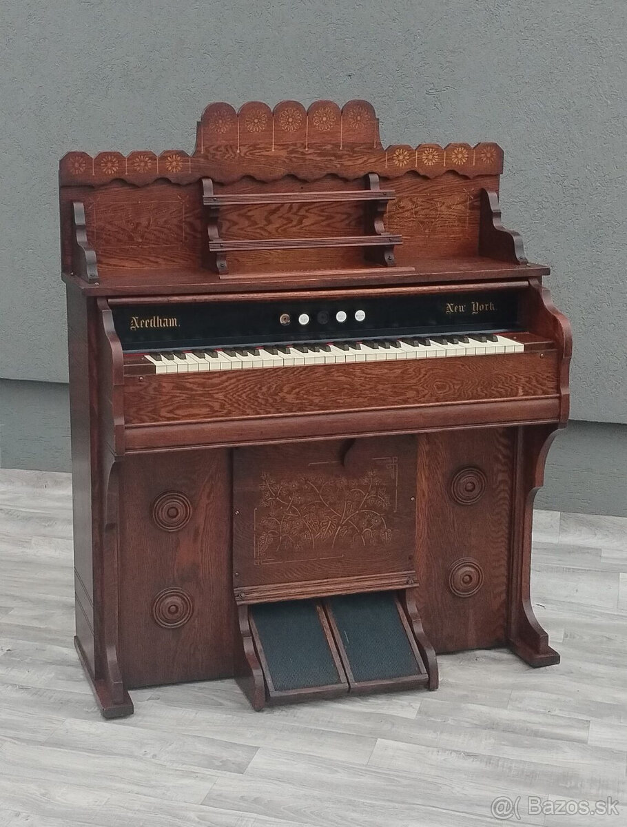 Organ s dubovým puzdrom Needham.