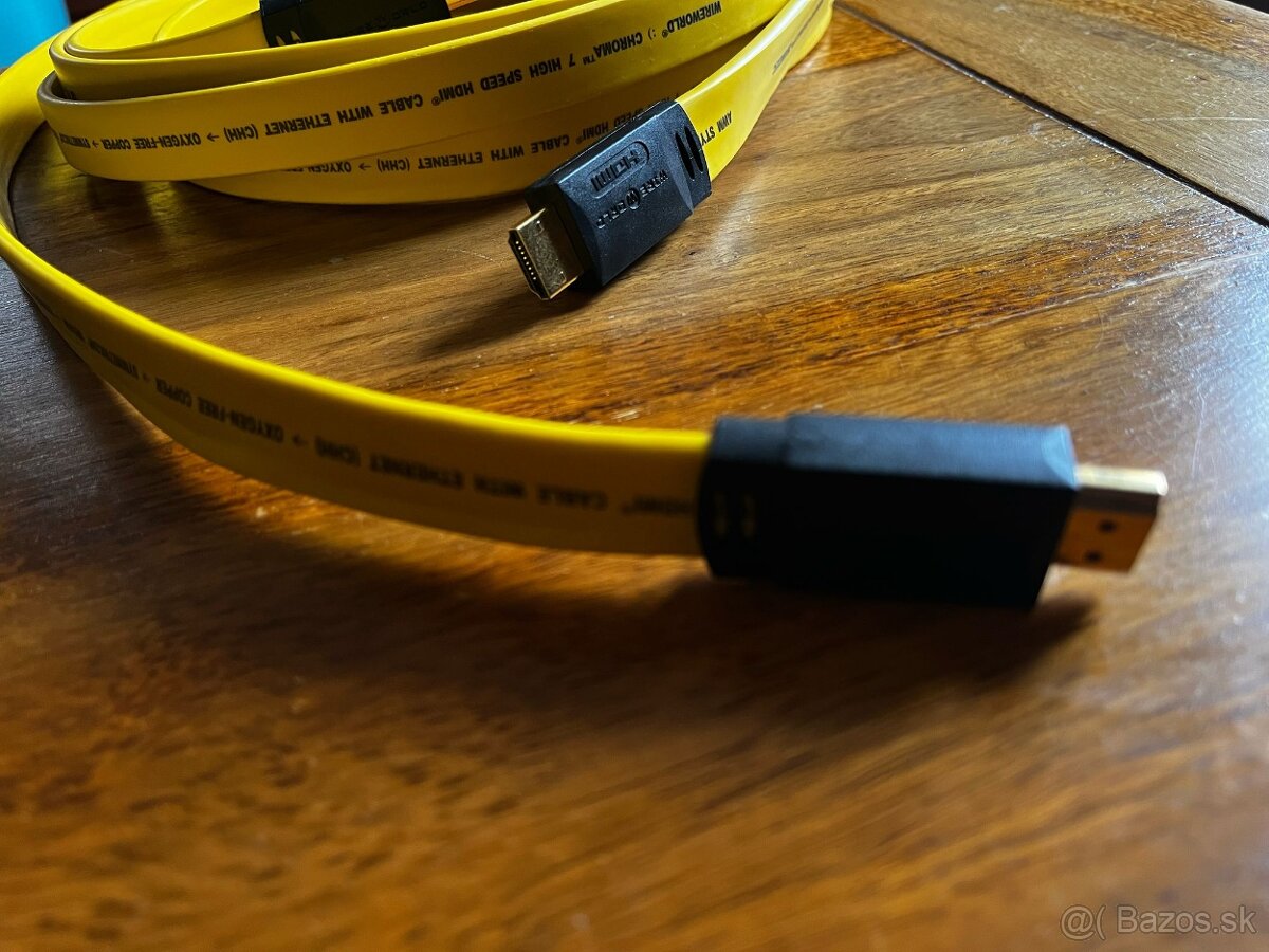 Predám vysokokvalitný HDMI kábel Wireworld Chroma 7, 2 metre
