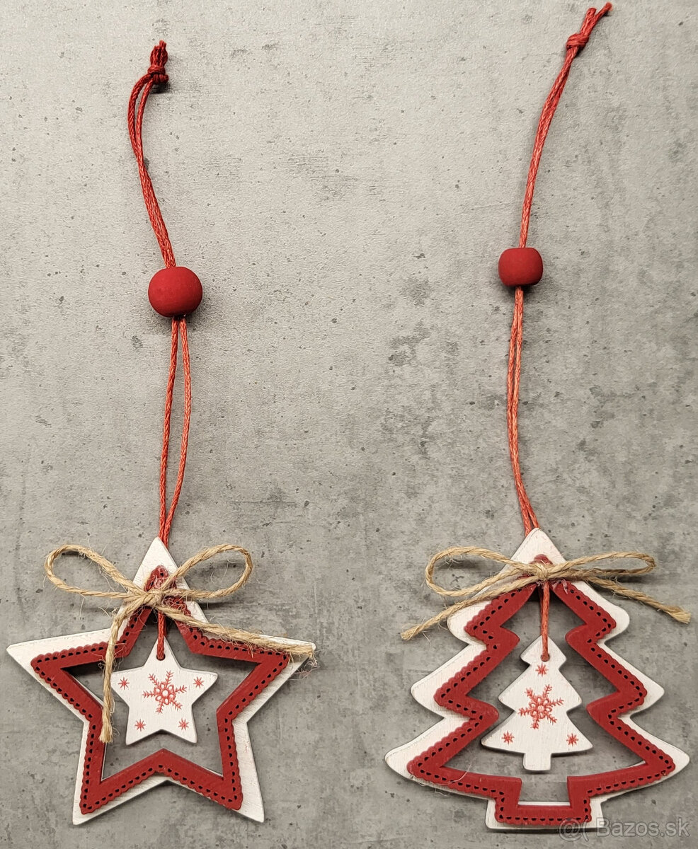 Vianočné ozdoby: 1 ks / 0,40 €