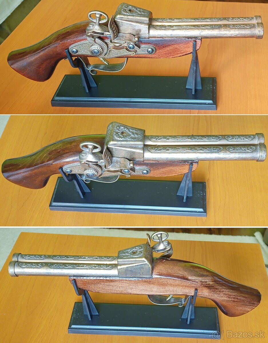 Zapaľovač pištol W1818 Replika Kópia Kresadlový Perkusný