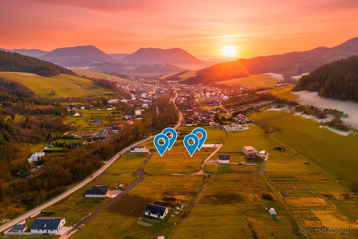 Na predaj pozemky na výstavbu rodinných domov v lokalite Stu