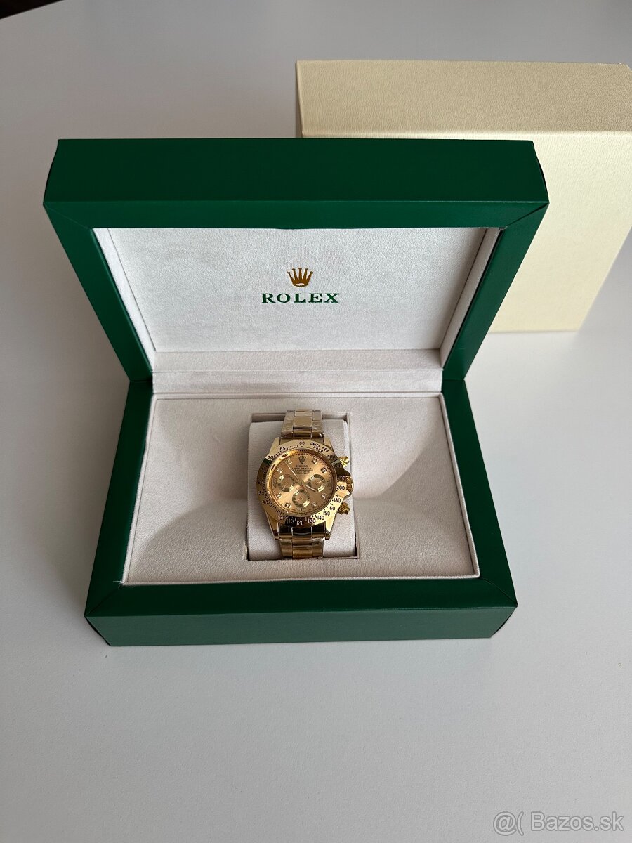💎Rolex Daytona Gold s trblietajúcimi kamienkami💎