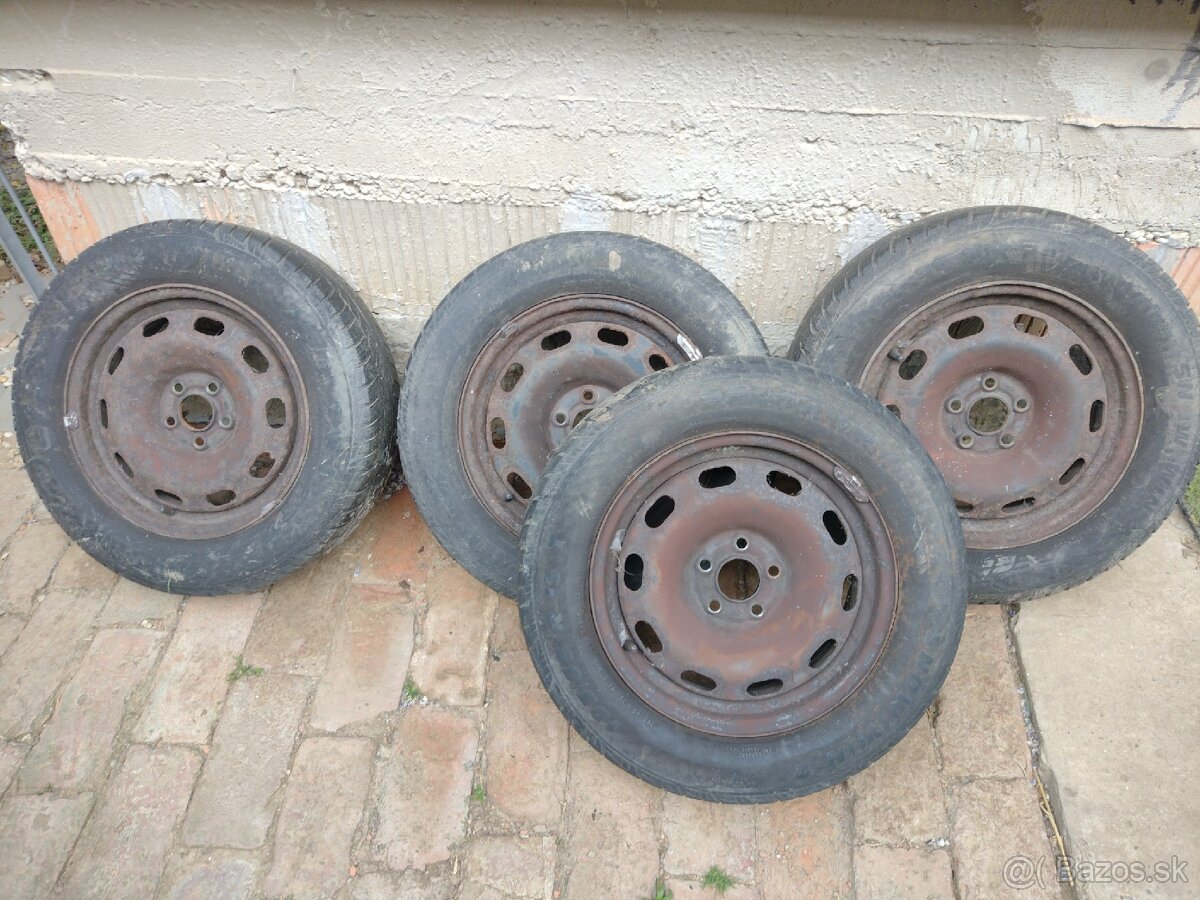 plechové disky 5x100 R15 Golf 4 Bora Octavia 1