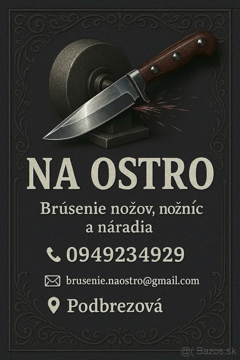 Brúsenie nožov , nožníc a náradia