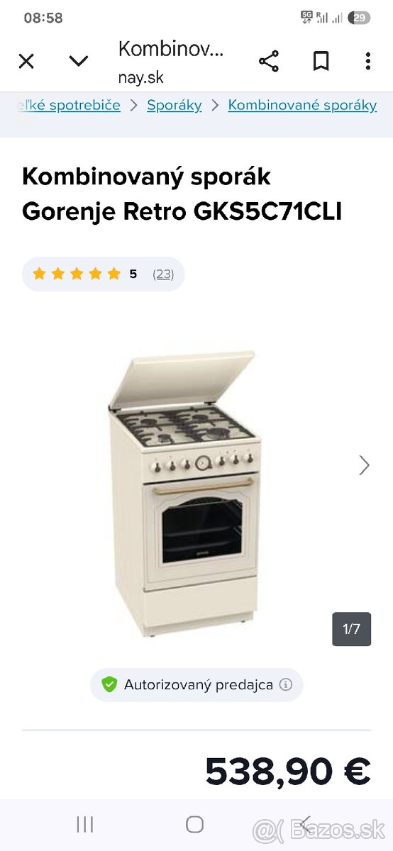 Gorenje šporák retro