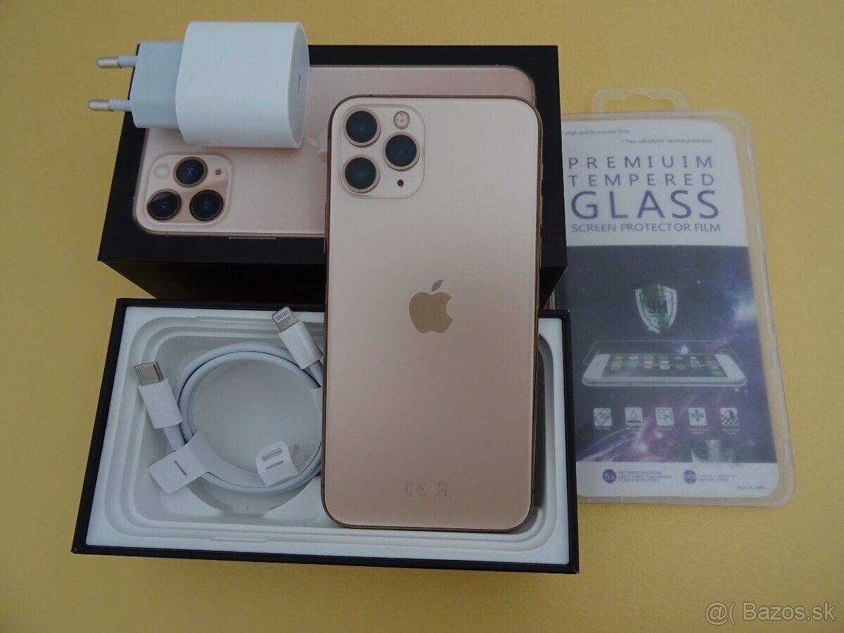 iPhone 11 PRO 256GB GOLD - ZÁRUKA 1 ROK - 100% BATERIA