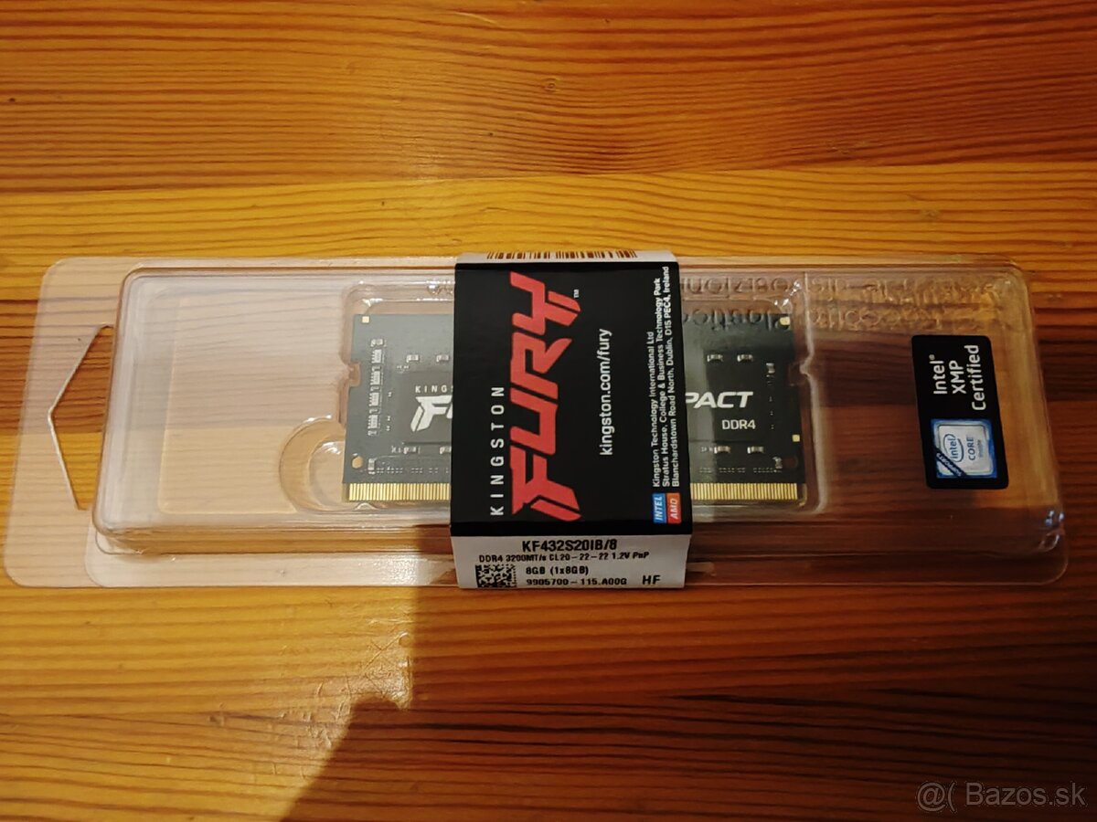 Predám pamäte SODIMM 8GB DDR4 3200MHz (pre notebook)