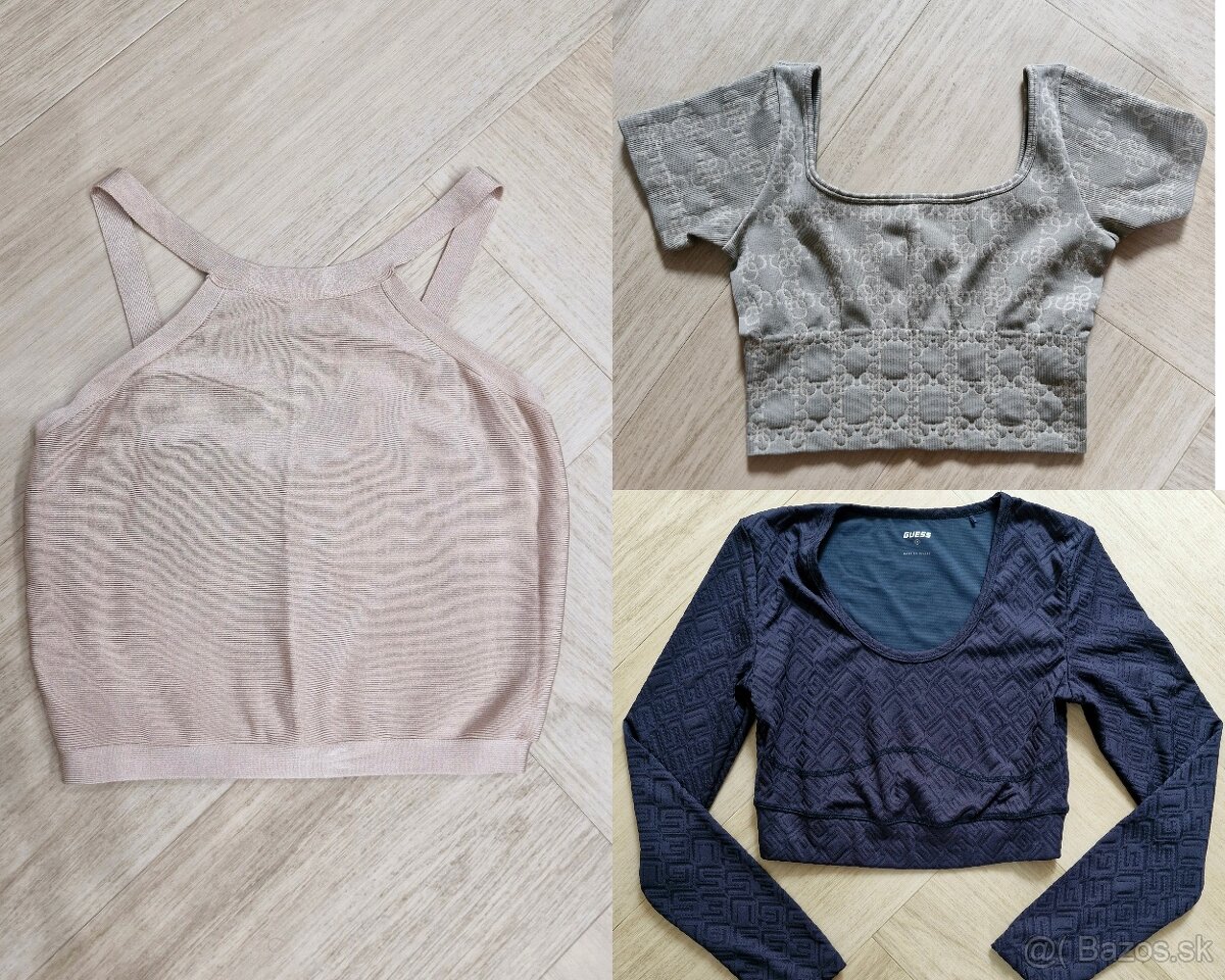 Guess, Marciano tricko, crop top XS - M