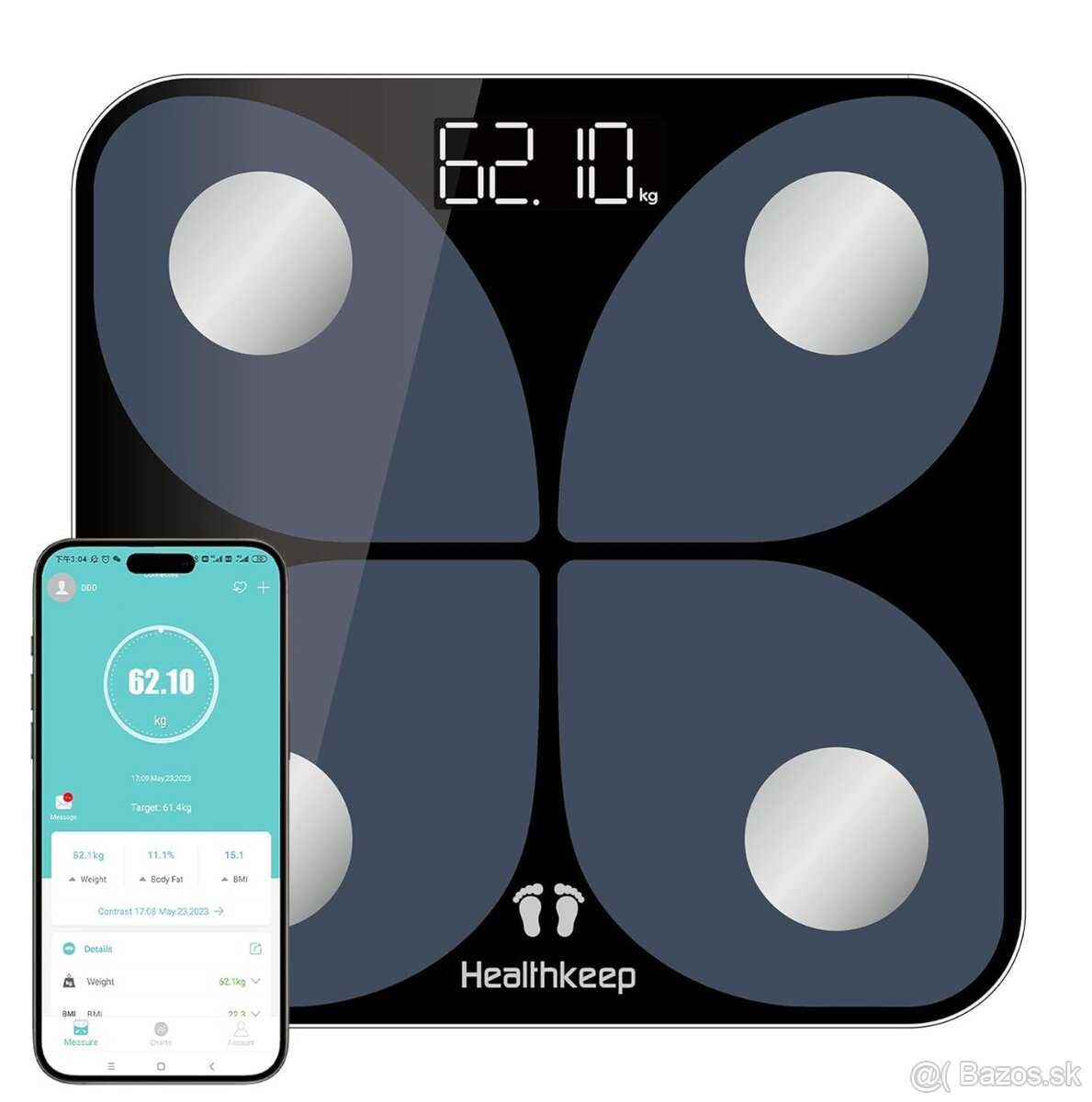 Osobná váha Healthkeep T108A - Bluetooth inteligentná váha