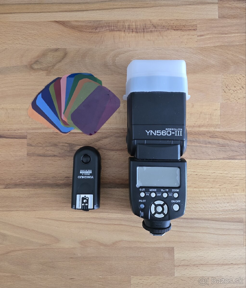 Blesk Yongnuo YN560 III + odpalovač Yongnuo RF603C II