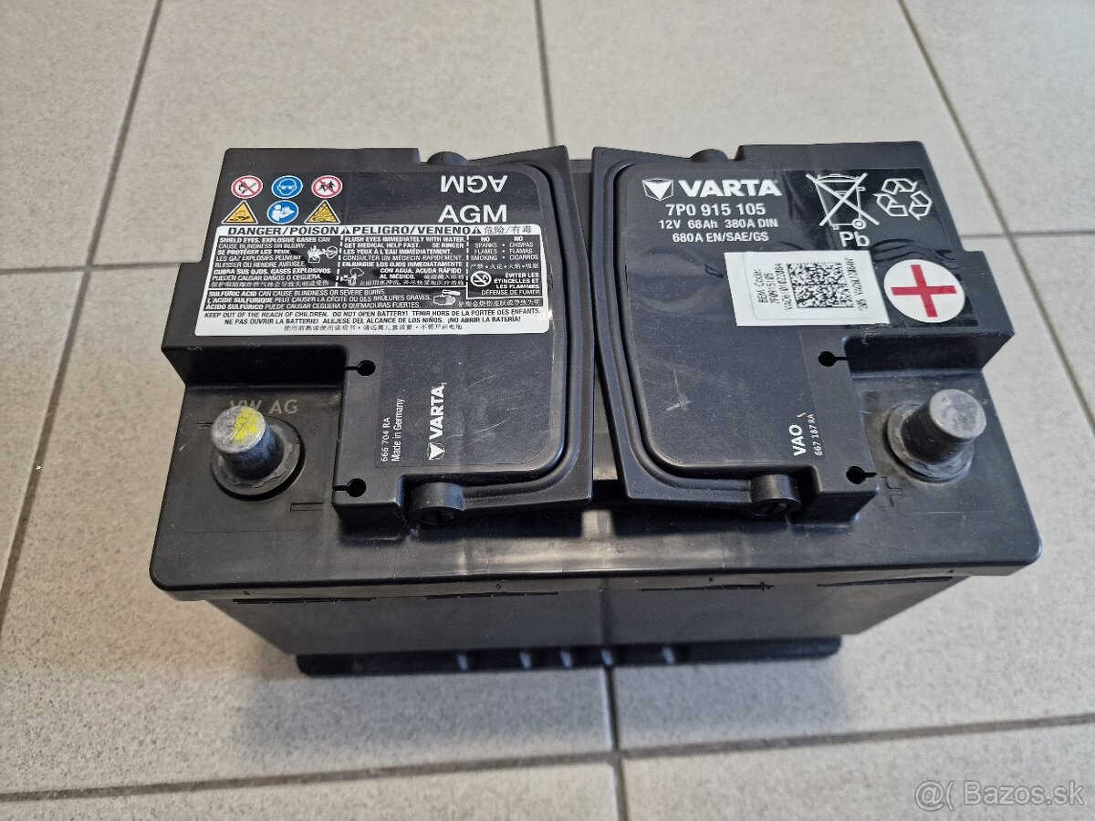 Batéria Varta 12V 68Ah, 680A